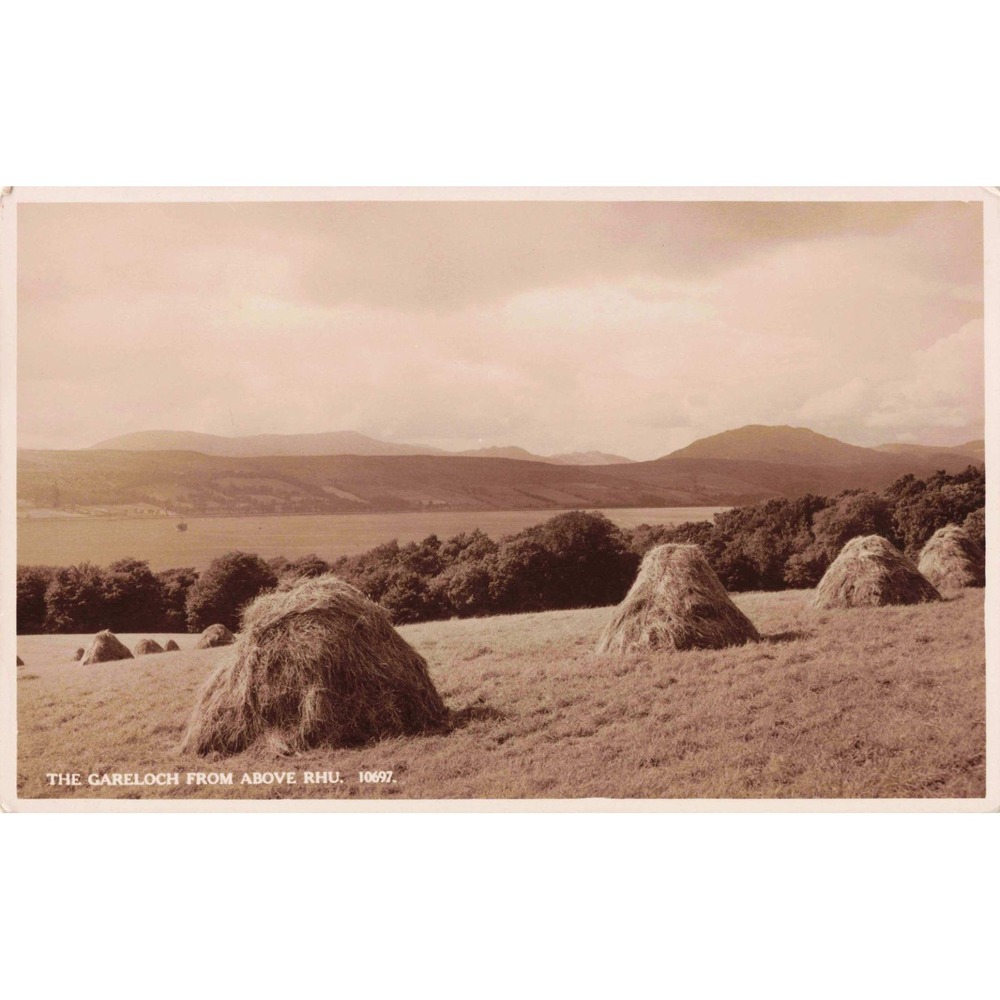 RPPC The Gareloch from Above Rhu Argyll Scotland Haystacks Real Photo Postcard - Picture 1 of 2